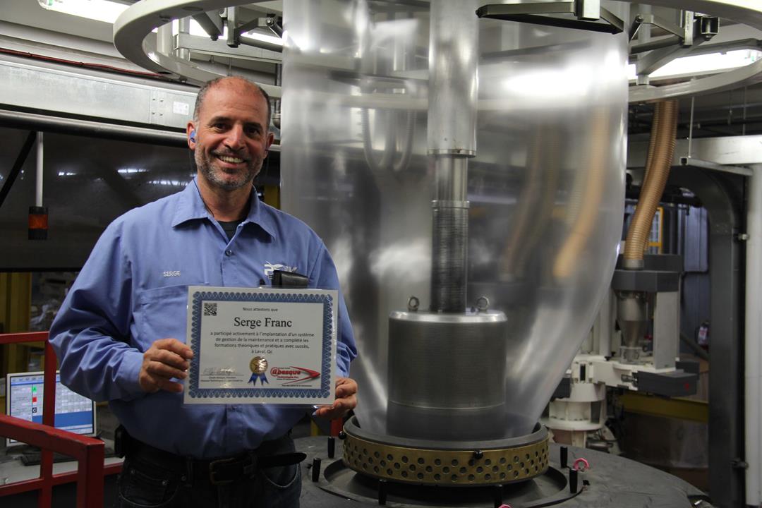 Serge Franc, superviseur - planificateur maintenance, PolyExpert inc. à Laval, 2014